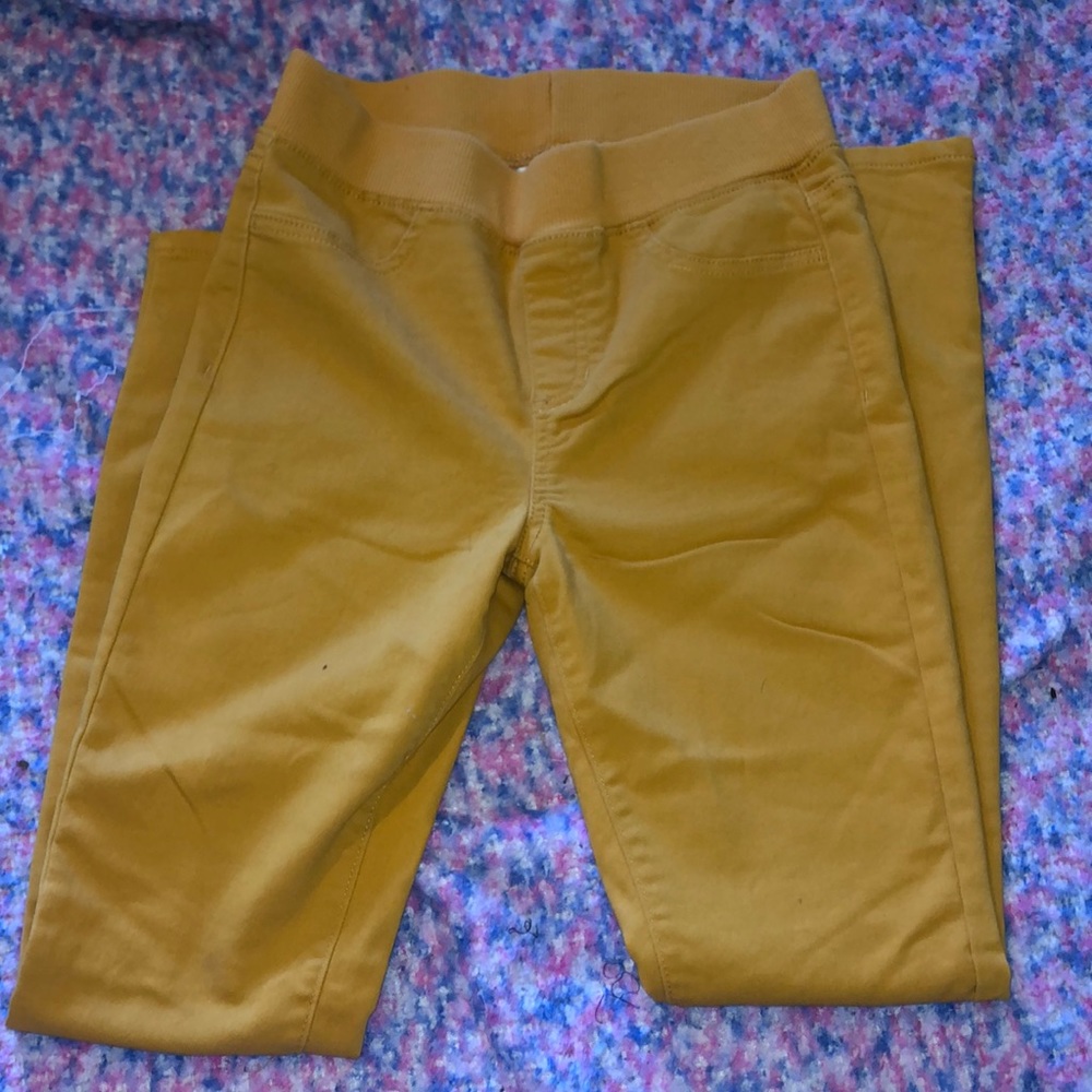 Mustard yellow fall pants 2-3